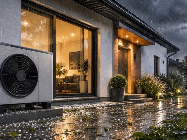 Wärmepumpe bei Gewitter, Starkregen und Hagel: So schützen Sie Ihre Anlage im Sommer